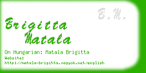 brigitta matala business card